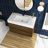 36'' Single Bathroom Vanity with Solid Surface Top-90612752-90612755