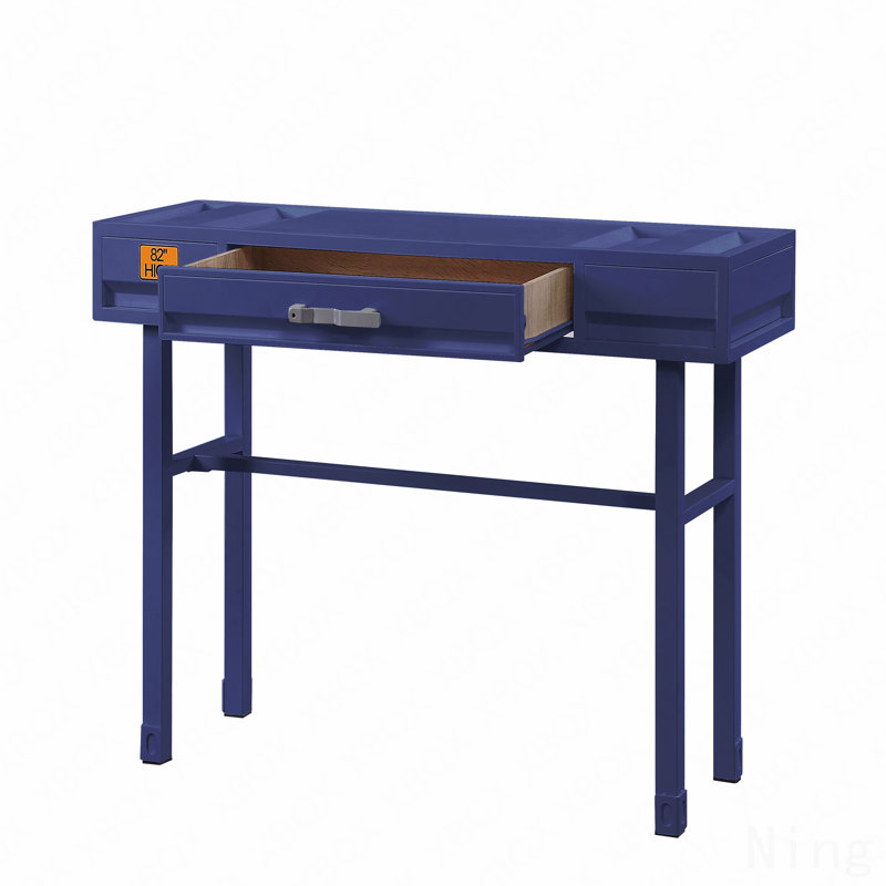 Meuble-lavabo à finition bleue