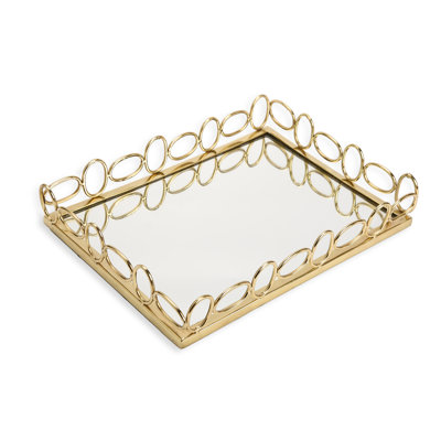 Plateau de coiffeuse oblong