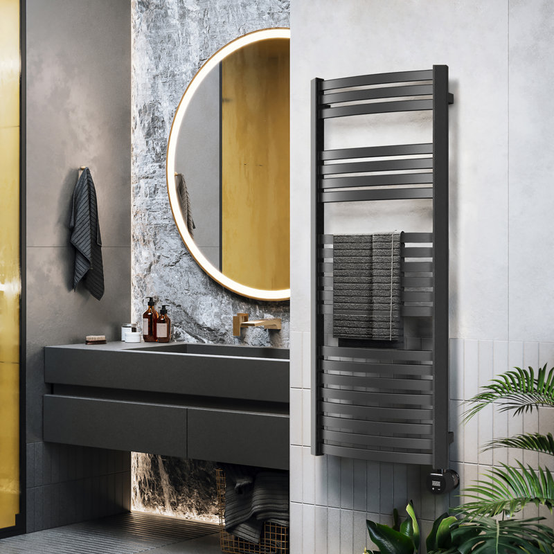 Electric Towel Rail, DEXTER 1220/500, Black