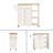Rolling Kitchen Island Cart On Wheels With Drawer Open Shelves & Spice Rack With Storage For Dining Room-61671818