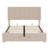 Full Size Upholstered Platform Bed With A Hydraulic Storage System - Beige