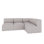 Ensemble de canapé modulaire rembourré 4 pièces avec coussins Sunbrella Praia