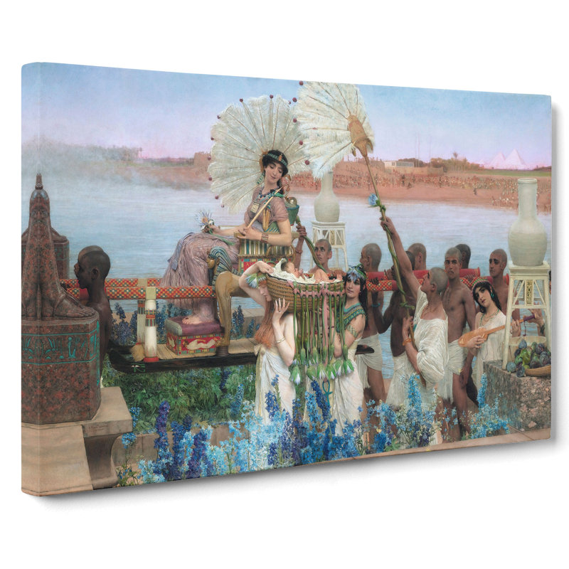 The Finding Of Moses, by Lawrence Alma-Tadema - Wrapped Canvas Painting, 35cm H x 50cm W x 3cm D