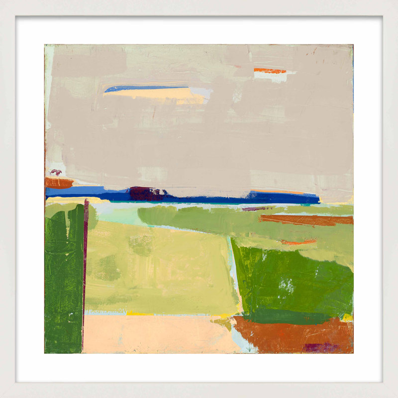 Thw Berkshires 2 by Andrea Stokes - Framed Wall Art, 16" H x 16" W x 1.25" D, White Framed Paper