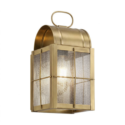 Brass Traditions - Durham - 1 Light - 10 inch - Antique Brass - Solid Brass - Wall Light