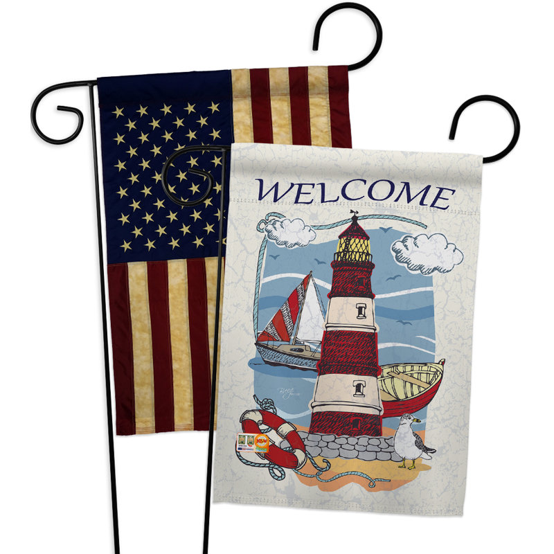 Drapeau de jardin en polyester 13 po x 18,5 po Klar