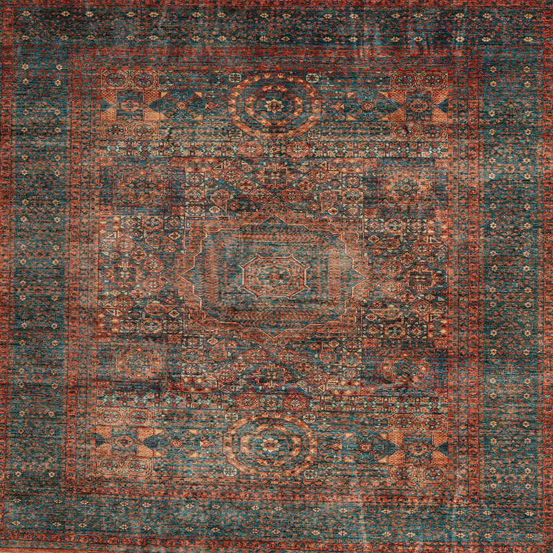 Varna Oriental Indoor Rug, Square 5'