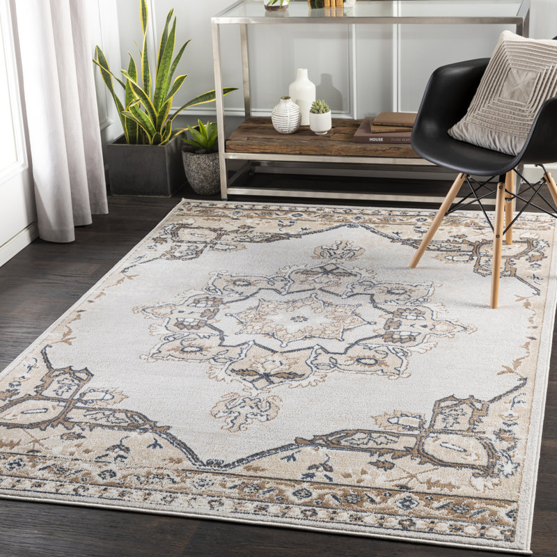 Gittens Oriental Indoor Rug, Rectangle 5'2" x 7'