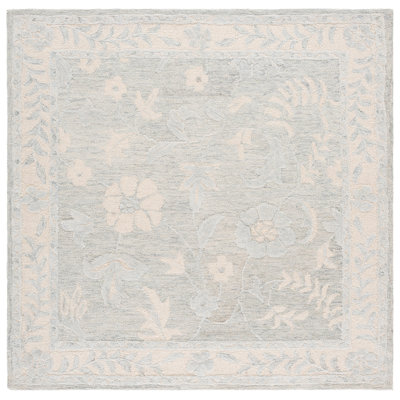 Metro 202 Hand Tufted 50% Wool; 30% Pet; 20% Cotton Floral Rug