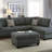 3-PC SECTIONAL Polyfiber Sectional Sofa