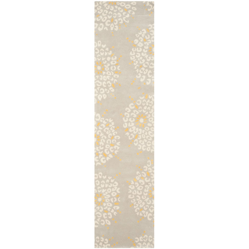 Andersen Hand Tufted Wool Floral Rug, Runner 2'3" x 9'