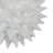 Saima Decorative Orb Sculpture with Spiked Patterns, White Resin 9 Inch