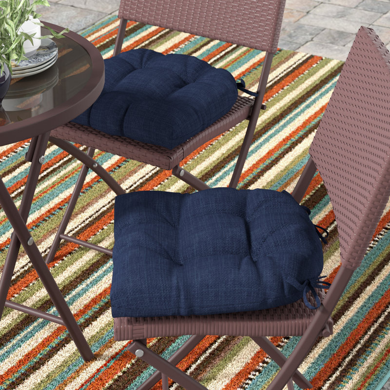 Outdoor 3.5'' Dining Chair Seat Cushion, Papprika