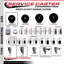 Ensemble de roulettes extensibles en caoutchouc souple 3 pouces pivotant 7/8 pouces 2 freins SCC