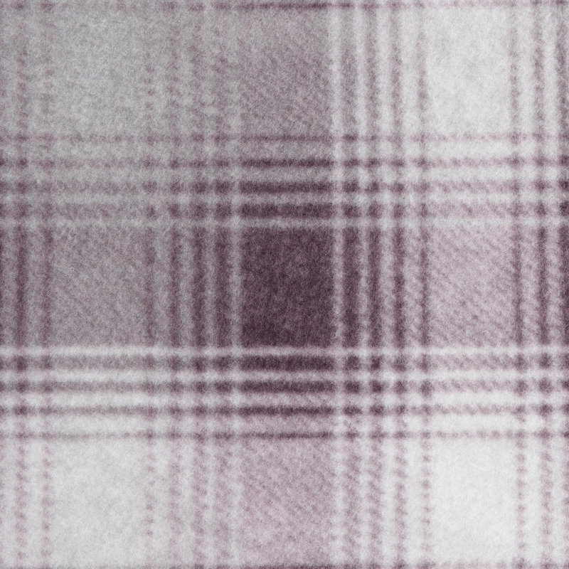Eddie Bauer Printed Plush Fleece/Sherpa Oversized Throw Blanket, Nordic Plaid Purple