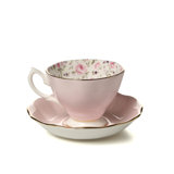 Royal Albert Rose Confetti Formal Bone China Teacup & Saucer