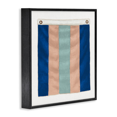 Striped Nautical Flag Framed Giclee Art by James Wiens