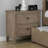 2-Drawer Nightstand With Round Bronze Pull Knobs