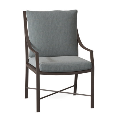 Monaco Aluminum Arm Chair - Slate Gray