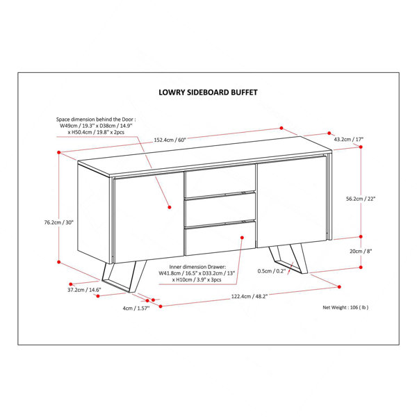 Dimensions du produit
