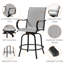 Diez Iron Outdoor 28.5'' Bar Stool-643639082-643639076