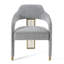 Chaise avec accoudoirs en polyester Kutsal