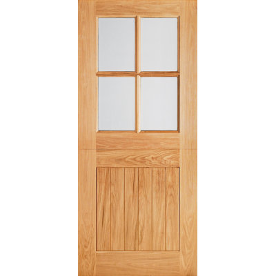 Cottage Stable 4L Glazed Oak External Door