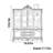 Classic bookcase in American style