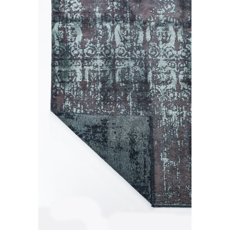 Rapture Brown/Green Luxury Area Rug, Rectangle 7'10" x 11'2"