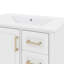 Meuble-lavabo de 30 pouces avec tablette intégrée, tiroir standard et tiroir long-599813101