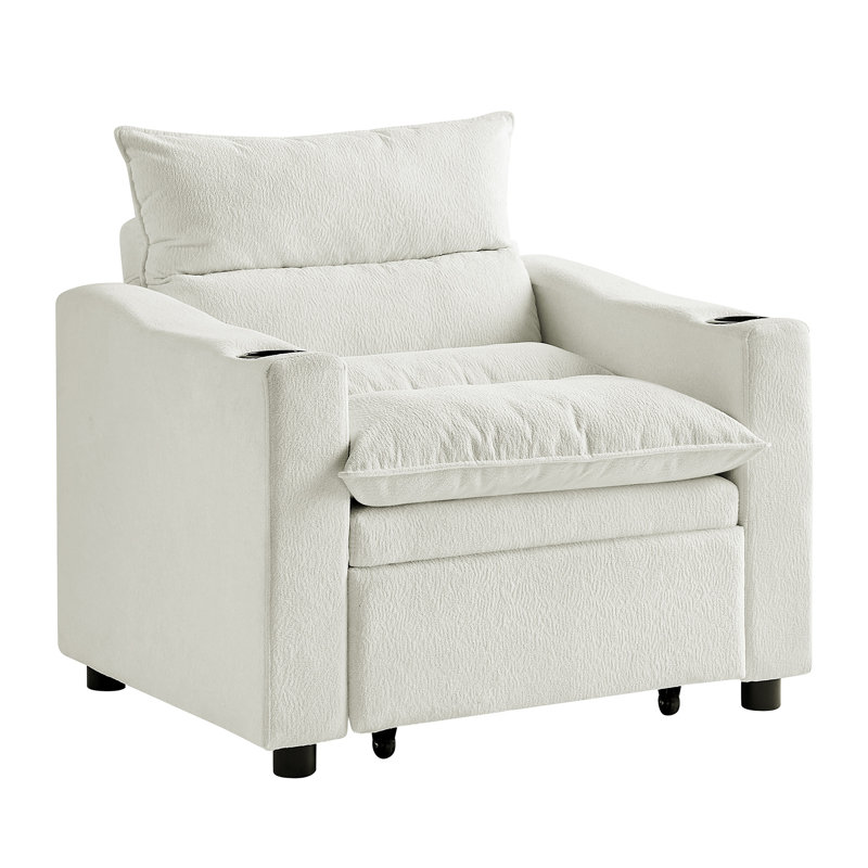 Sleeper Sofa Chair Bed, Beige
