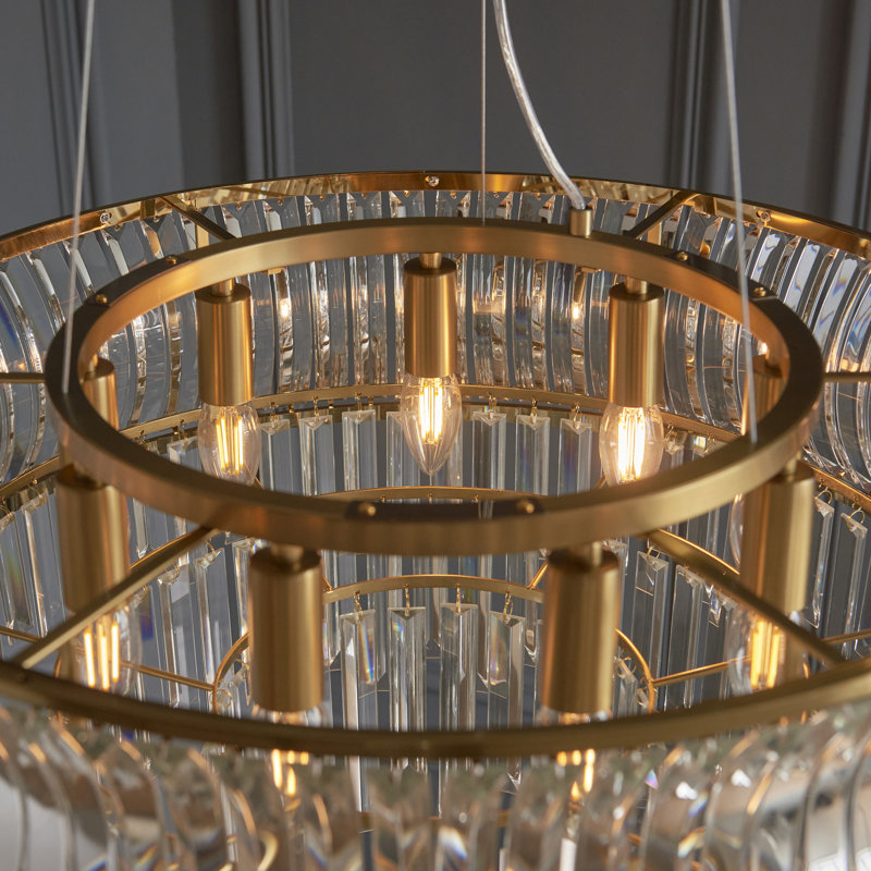 Annalysa 9 - Light Unique/Statement Chandelier, Warm Brass