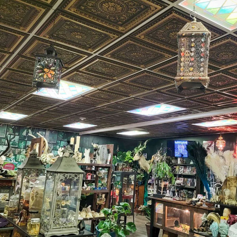 Da Vinci 24'' x 24'' Antique Copper PVC Ceiling Tiles