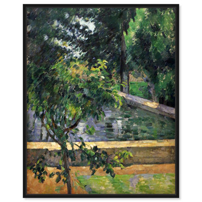 «Green Trees with Lake», impressionisme sur toile par Art Remedy