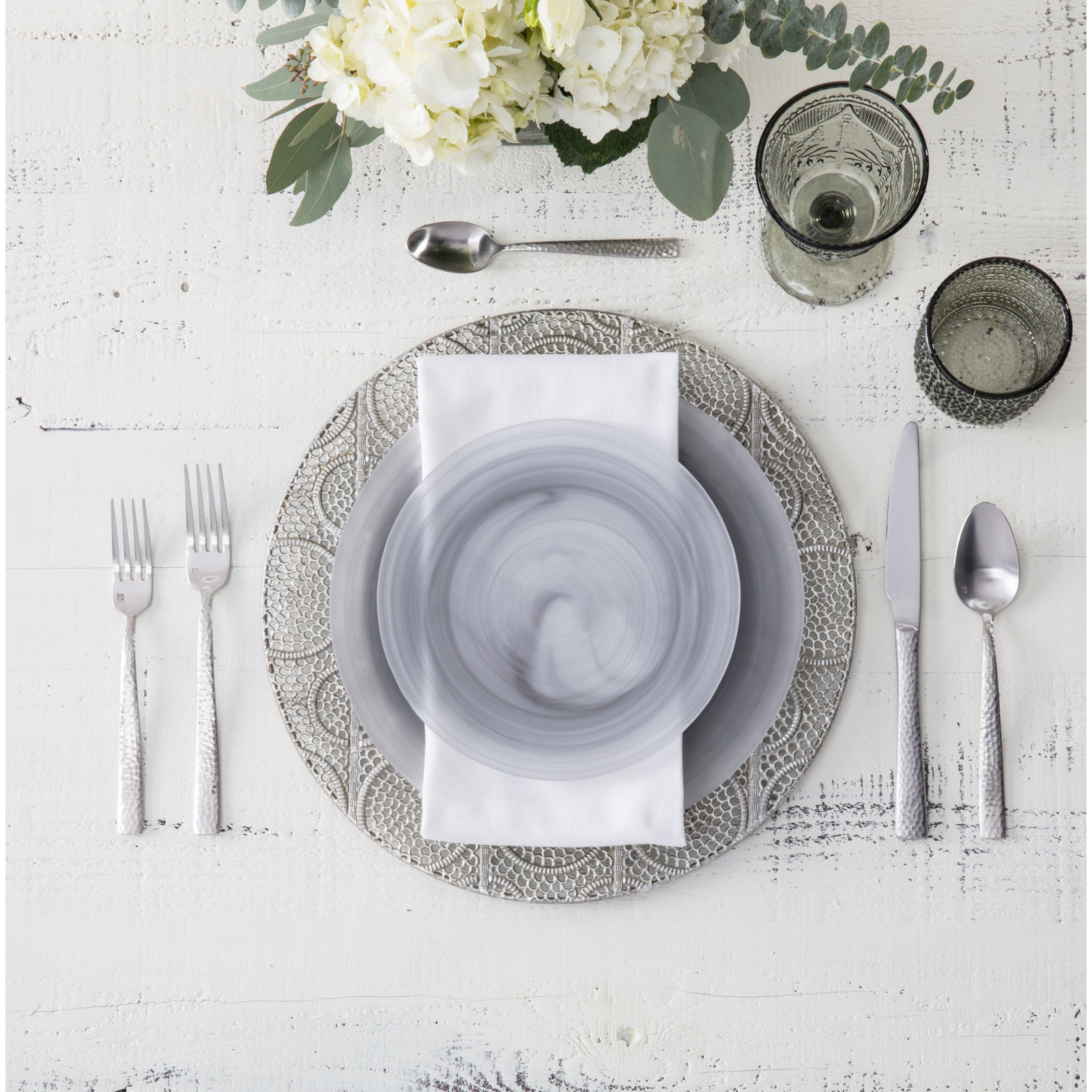 La Jolla 8" Salad Plate, Storm Gray