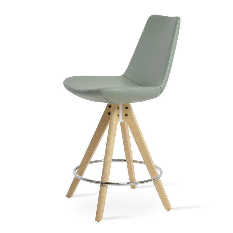 Eiffel Pyramid Stool, Counter Stool, Natural, Black