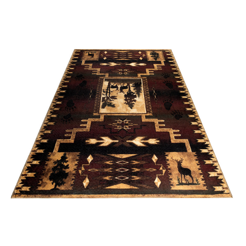 Tapis lavable à la machine Barkley, Rectangle H 7 pi 10 po x l 10 po