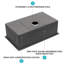 Évier de cuisine encastrable 32 po - 32 po x 19 po x 10 po - Évier de cuisine noir encastrable noir de calibre 16 - Évier de cuisine à cuve simple de profondeur 10 pouces