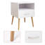 Cascade 106.68cm W Manufactured Wood Bedside Table-2136631177