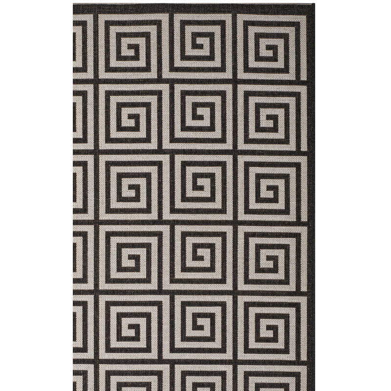Tapis d'intérieur / extérieur à motif géométrique Headrick Performance, Rectangle 6 pi 7 po x 9 pi 2 po