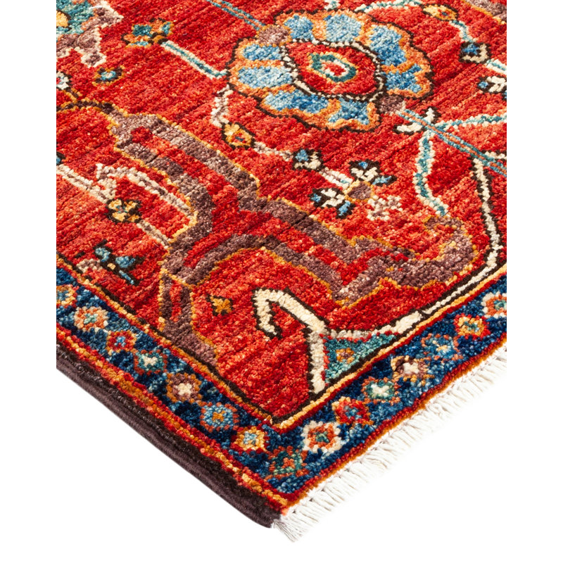 One-of-a-Kind 2' 0" X 6' 1" New Age Runner Wool Area Rug in