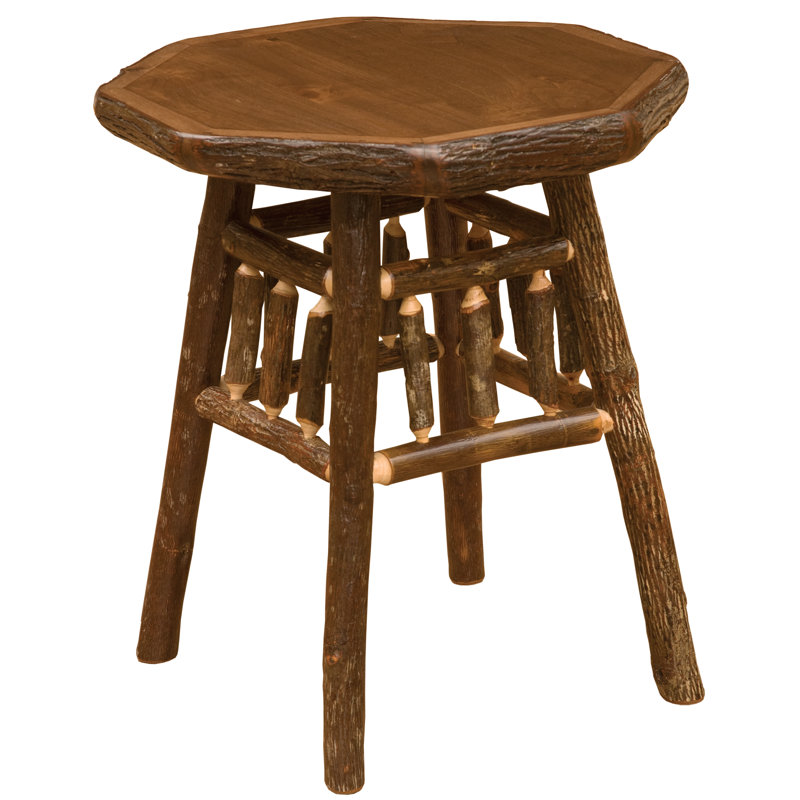 Fireside Lodge Hickory Log Teton Nightstand - Espresso, Espresso
