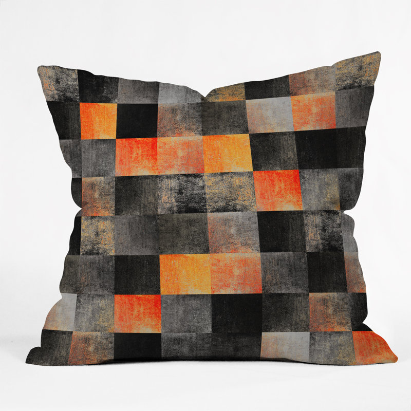 Fireplace Throw Pillow, 18" x 18"