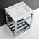 Ceramic Rectangular Console Bathroom Sink with Overflow