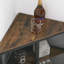 Table de bout Kempst, tablettes de présentation à 3 niveaux avec porte de protection, armoire de rangement-619487600