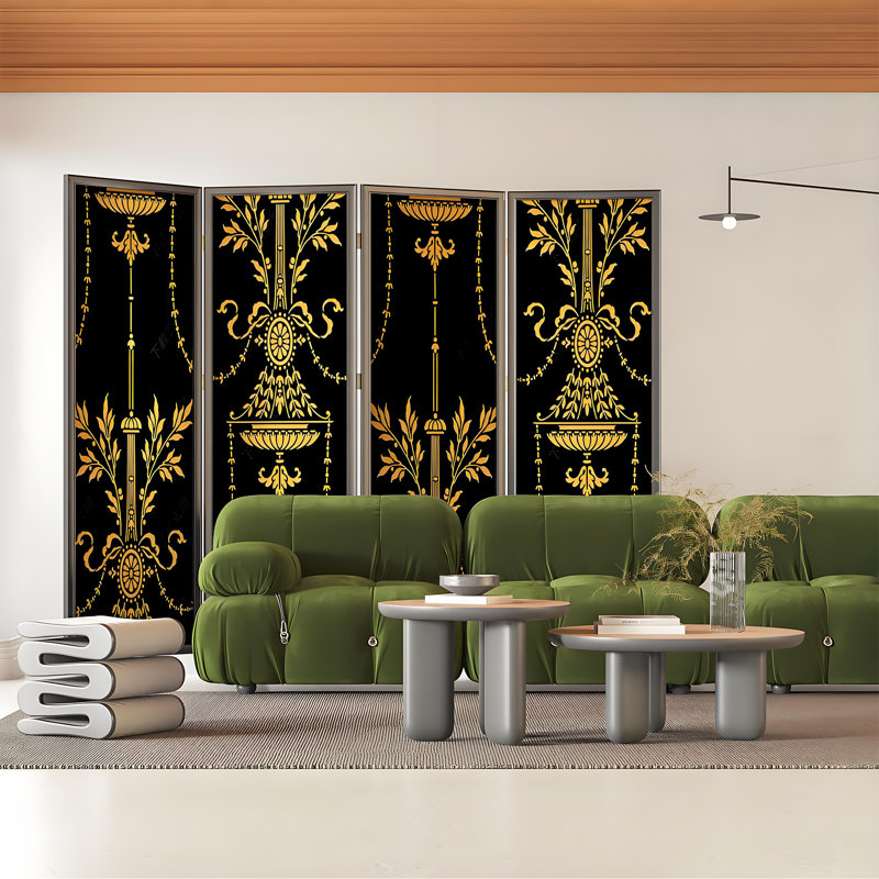 Modern Luxe Decorative Screen, 70.87"H x 94.49"W x 1.57"D