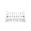 Lit simple blanc avec tête de lit, lit gigogne et style moderne - tiroirs de rangement optionnels pour chambre à coucher et meubles peu encombrants-2077136464