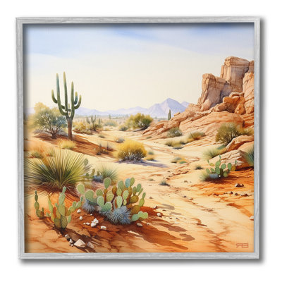 «Scenic Desert Plateau», estampe numérique encadrée par RB