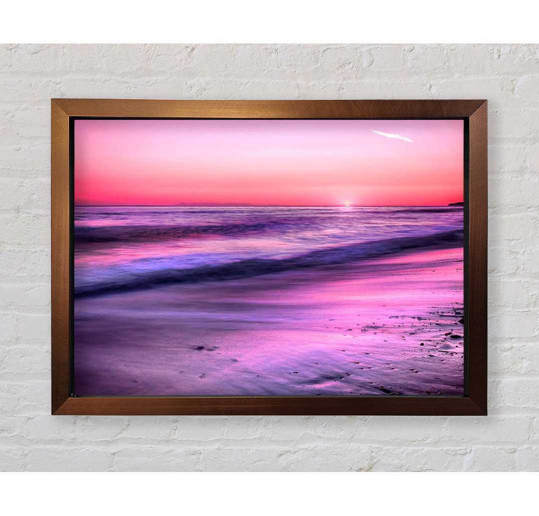 Gerahmtes Wandbild Sunset Dana Point San Clemente California